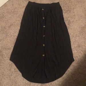 Soft silky maxi skirt